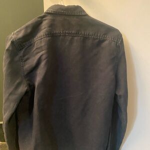 Distressed looking finish black shirt by MOTHER